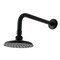 Kingston Brass K135A0CK 5-1/4-Inch Shower Head with Shower Arm, Matte Black K135A0CK - alternate 1